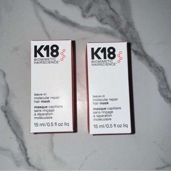 Lot Of 2 K18 Leave-in Molecular Repair Hair Mask 0.5 oz BRAND NEW ‼️‼️ - Picture 1 of 2